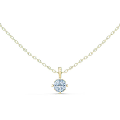 Round Lab Grown Diamond Pendant