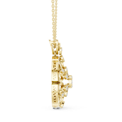 Round Lab Grown Diamond Pendant