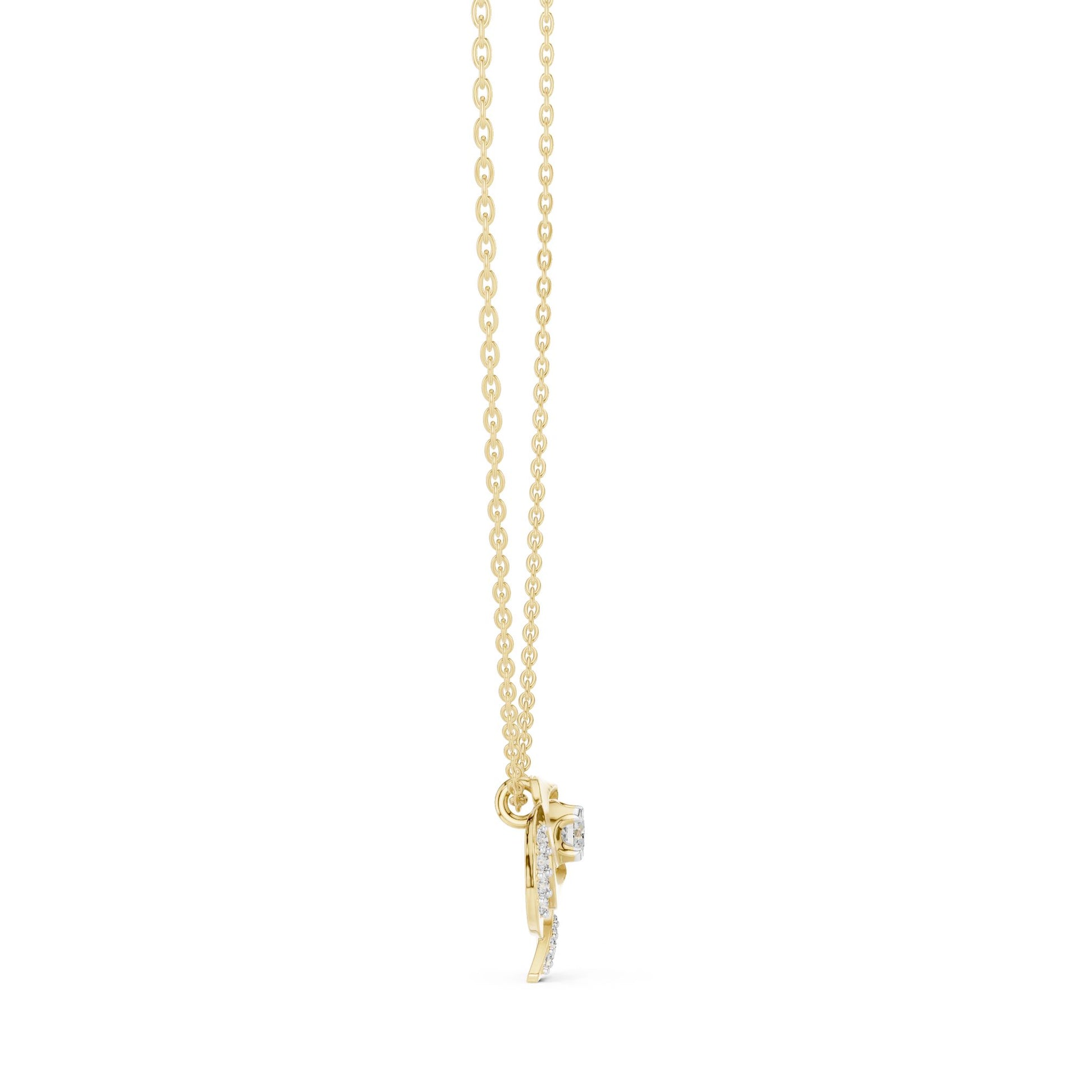 Round Lab Grown Diamond Pendant