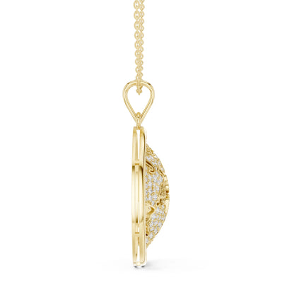 Round Lab Grown Diamond Pendant