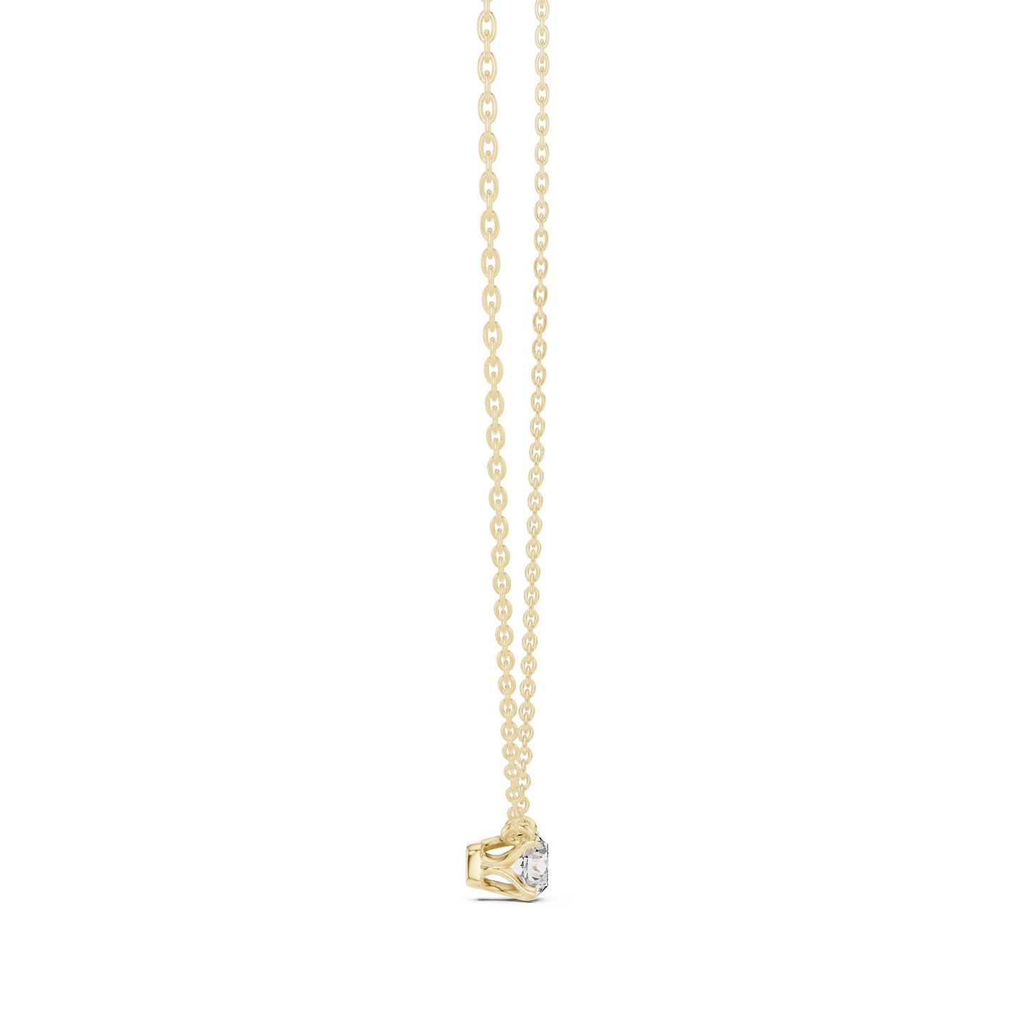 Round Lab Grown Diamond Pendant