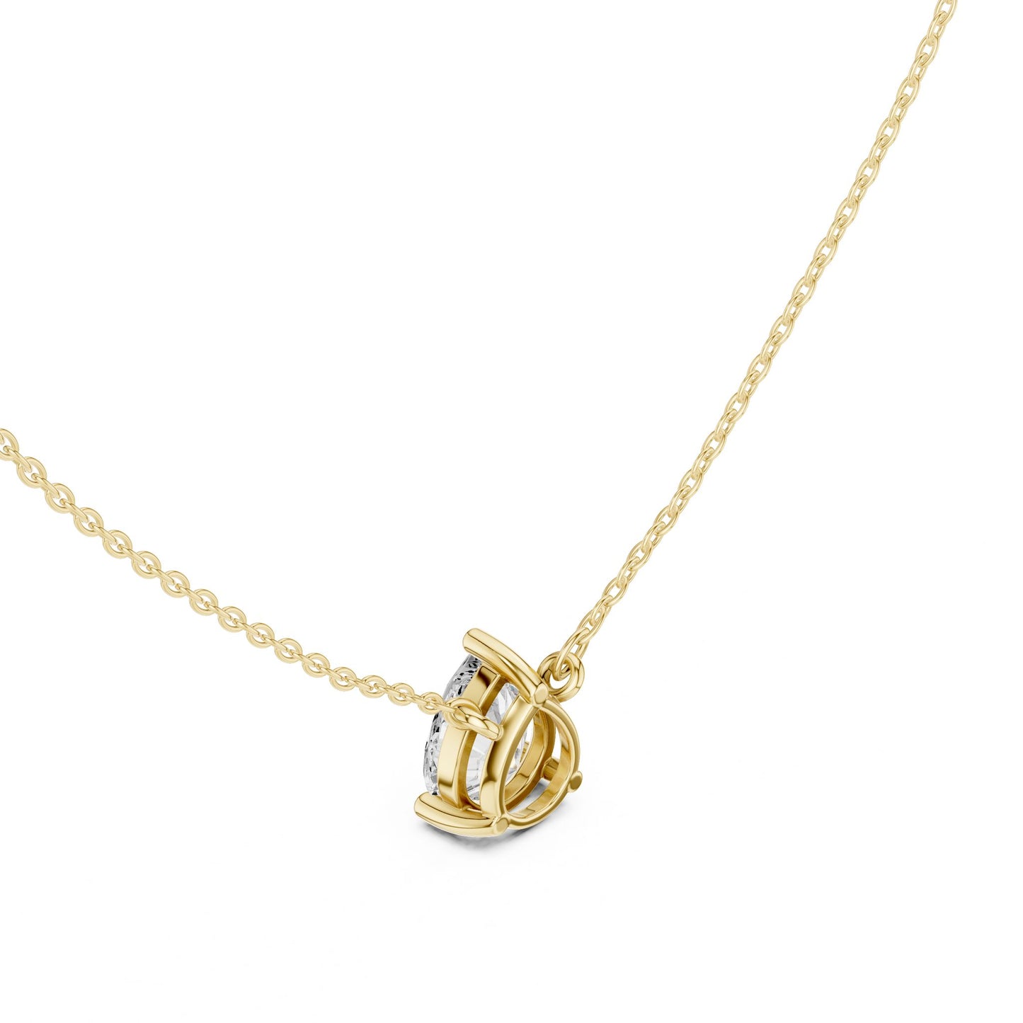 Round Lab Grown Diamond Pendant