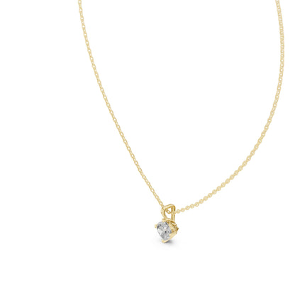 Round Lab Grown Diamond Pendant