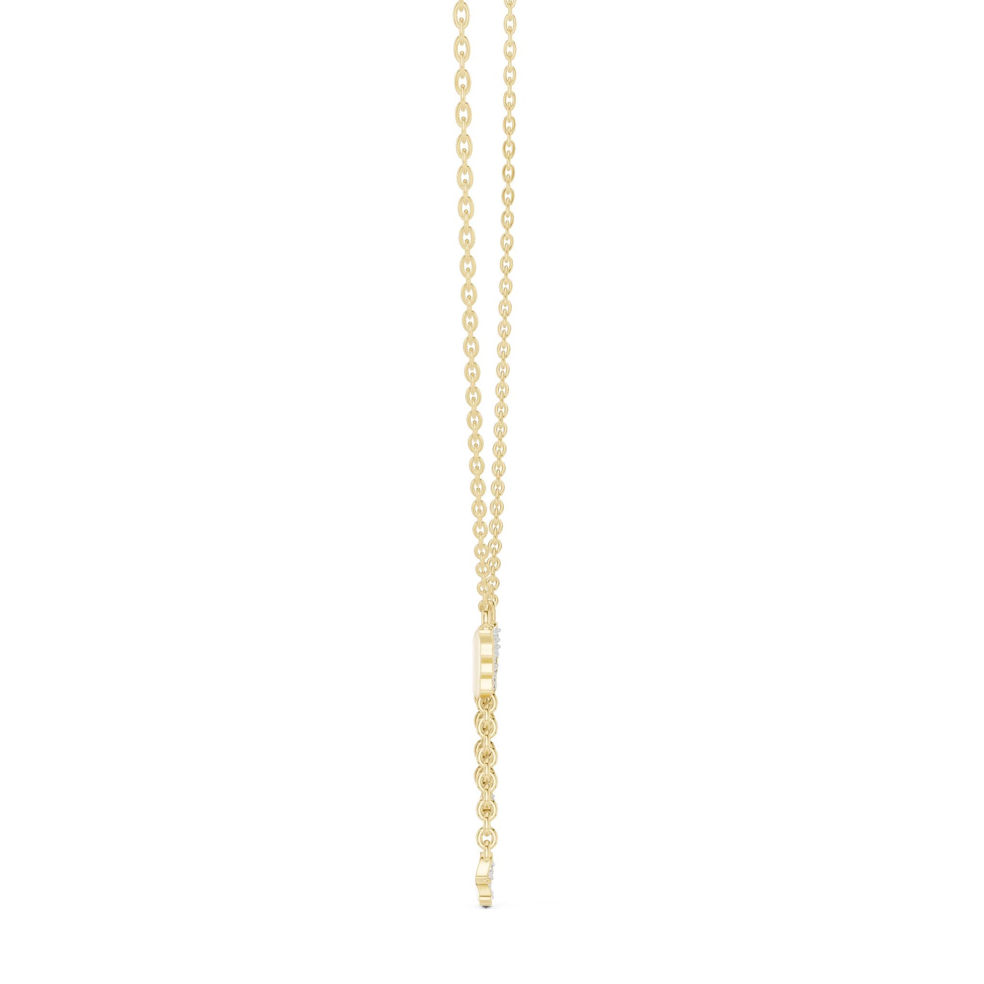 Round Lab Grown Diamond Pendant
