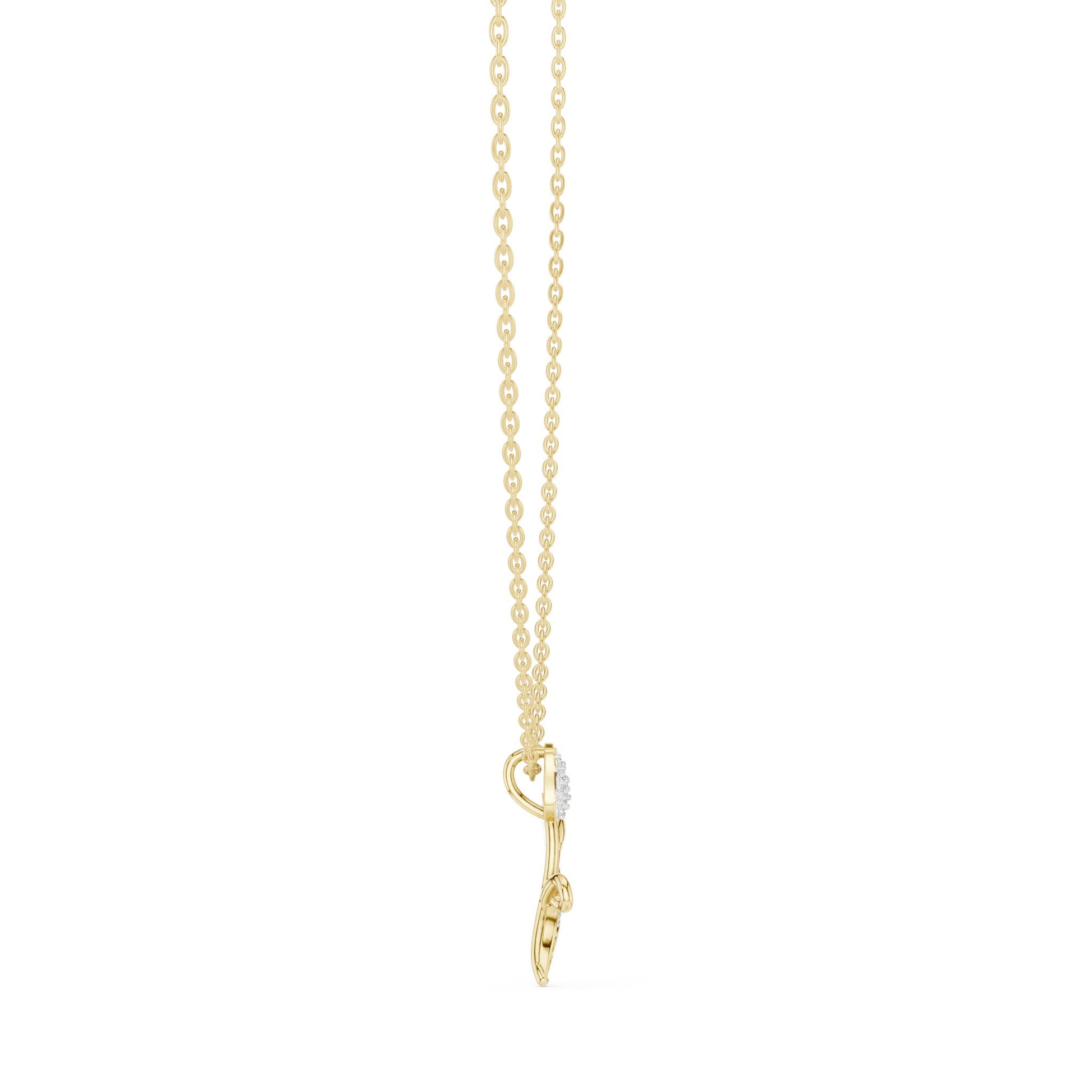Round Lab Grown Diamond Pendant