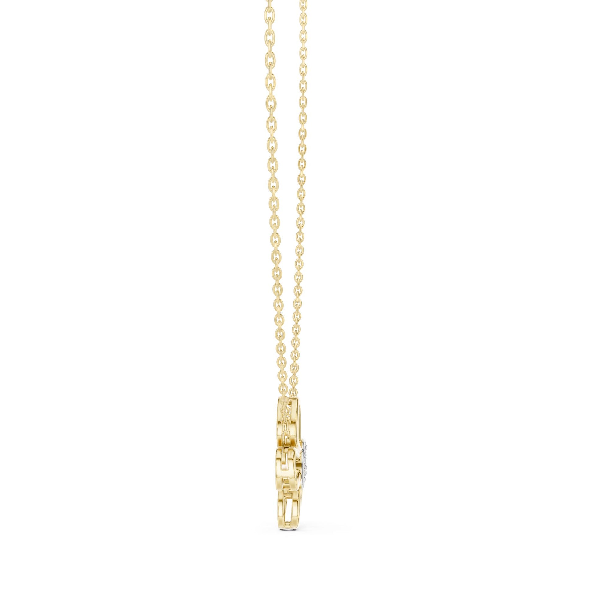 Round Lab Grown Diamond Pendant