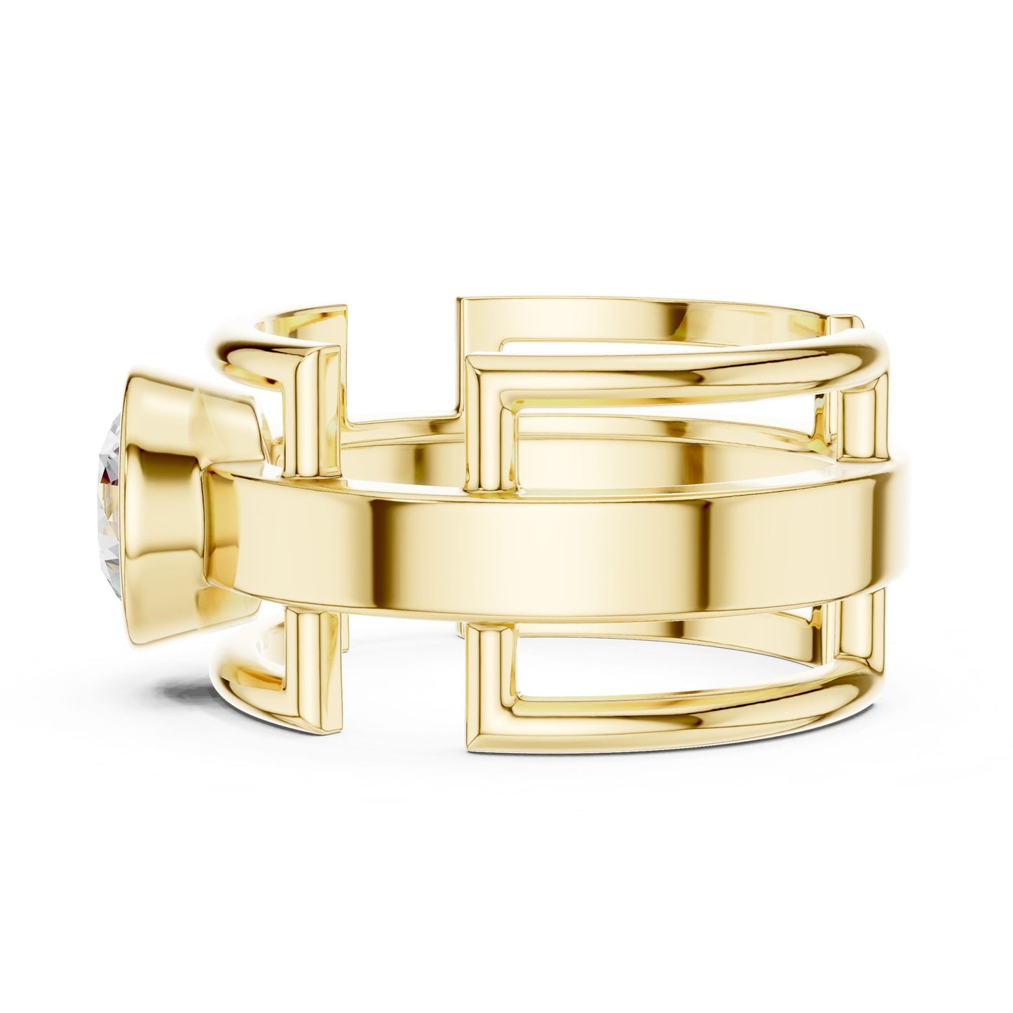 Men's Round Lab Grown Diamond Ring