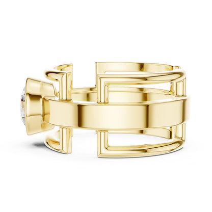 Men's Round Lab Grown Diamond Ring