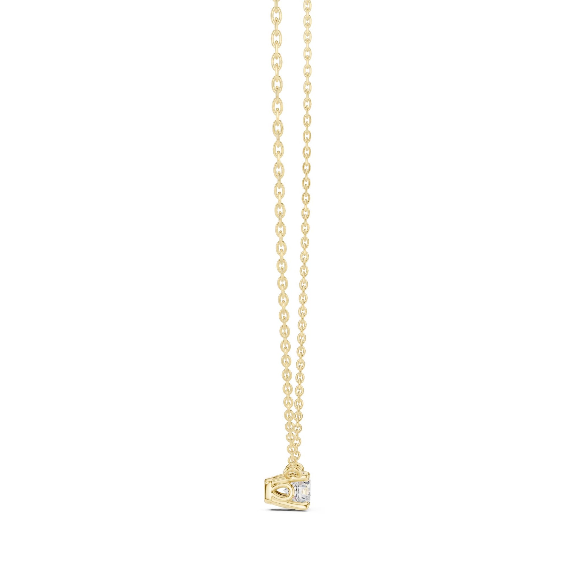 Round Lab Grown Diamond Pendant