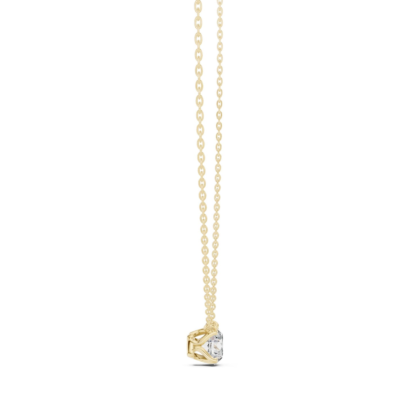 Round Lab Grown Diamond Pendant