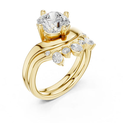Round Lab Grown Diamond Solitaire Engagement Ring
