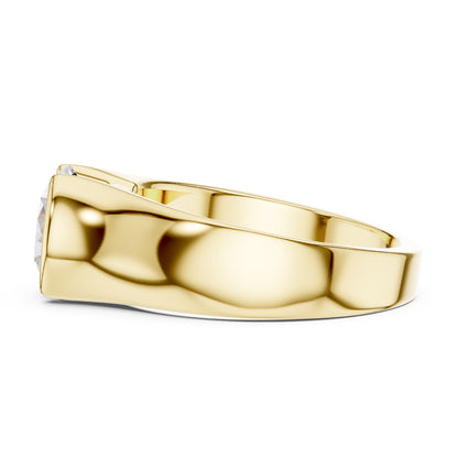 Men's Round Lab Grown Diamond Ring