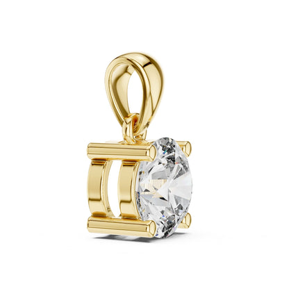 Round Lab Grown Diamond Pendant