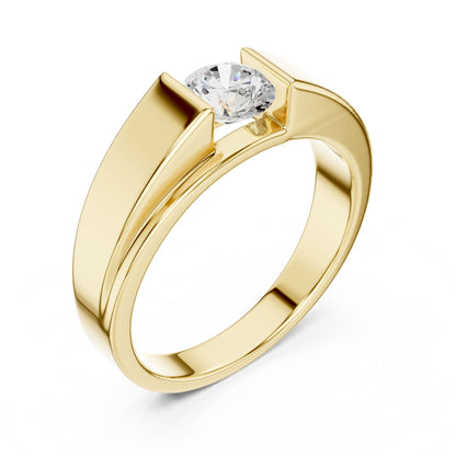Men's Round Lab Grown Diamond Ring