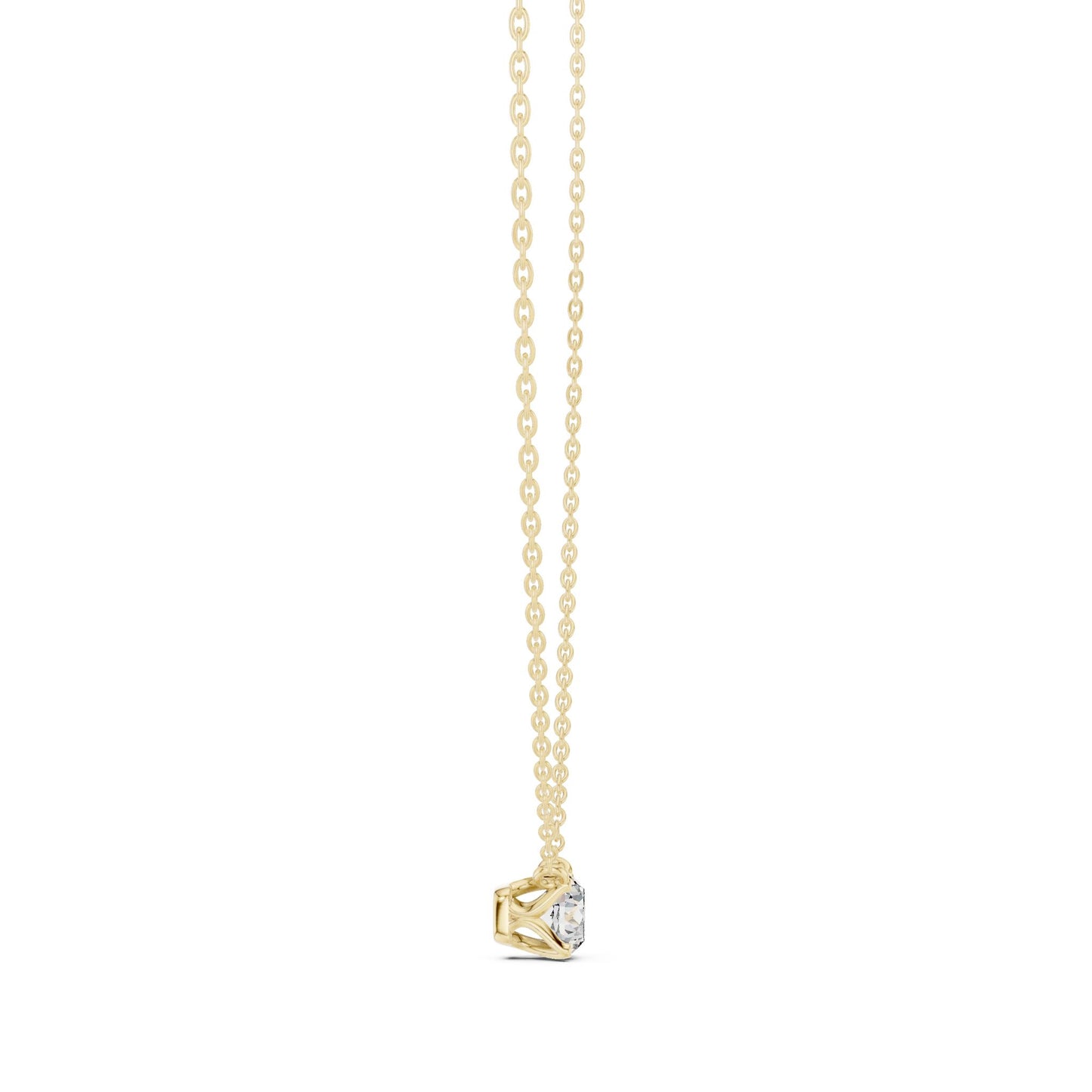 Round Lab Grown Diamond Pendant