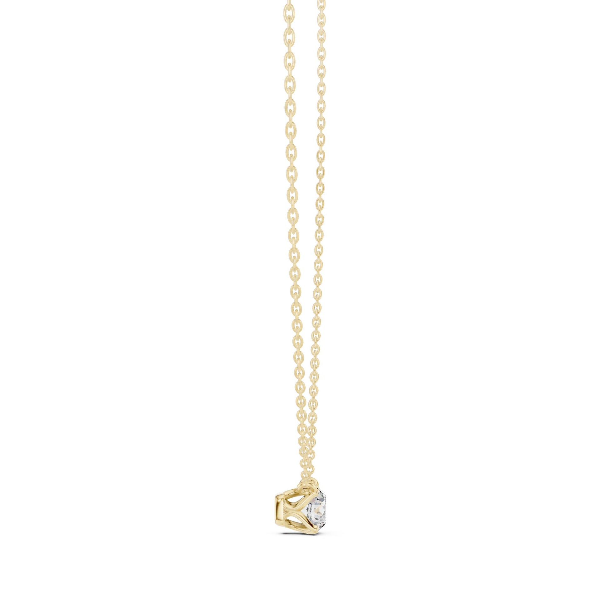 Round Lab Grown Diamond Pendant