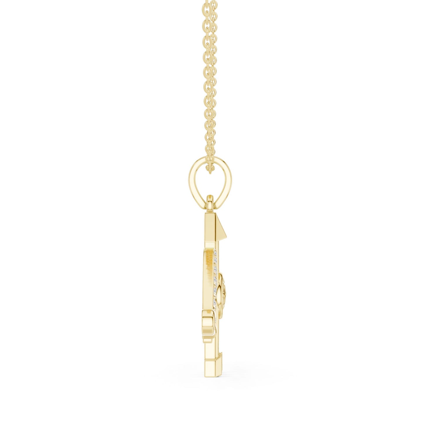 Round Lab Grown Diamond Pendant