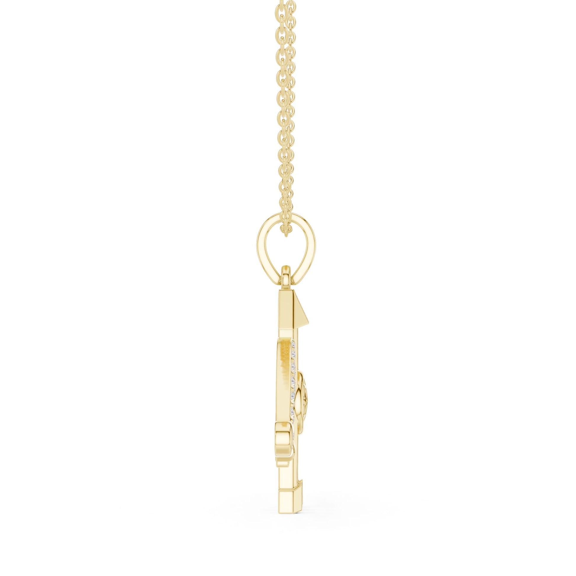 Round Lab Grown Diamond Pendant