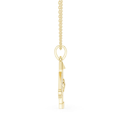 Round Lab Grown Diamond Pendant