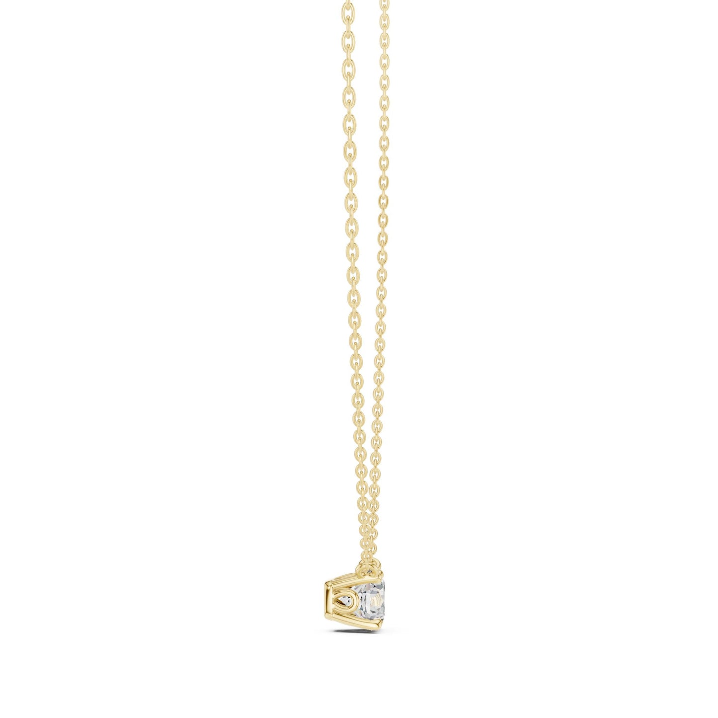 Round Lab Grown Diamond Pendant
