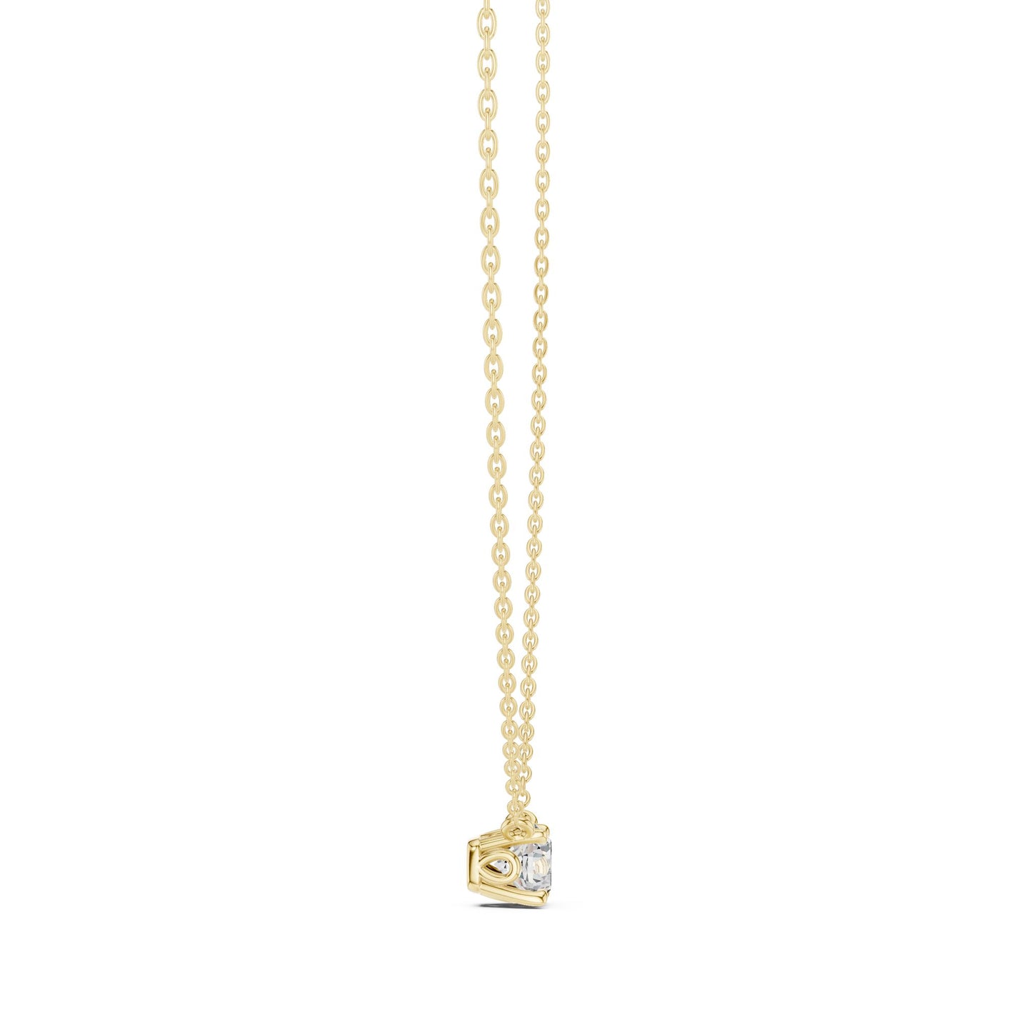 Round Lab Grown Diamond Pendant