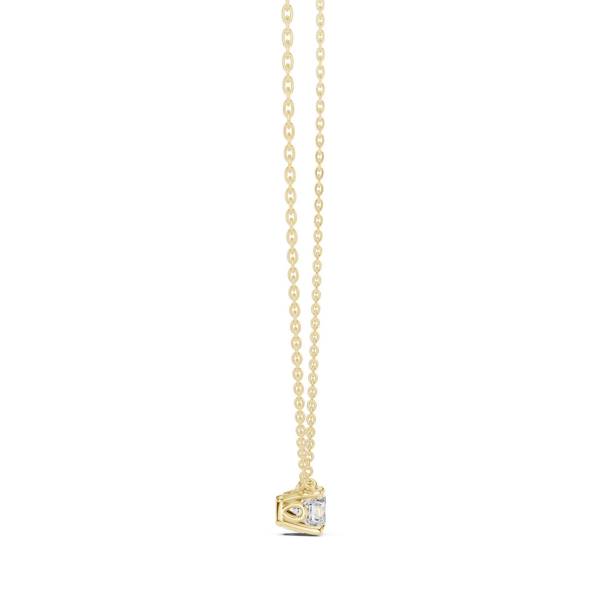 Round Lab Grown Diamond Pendant
