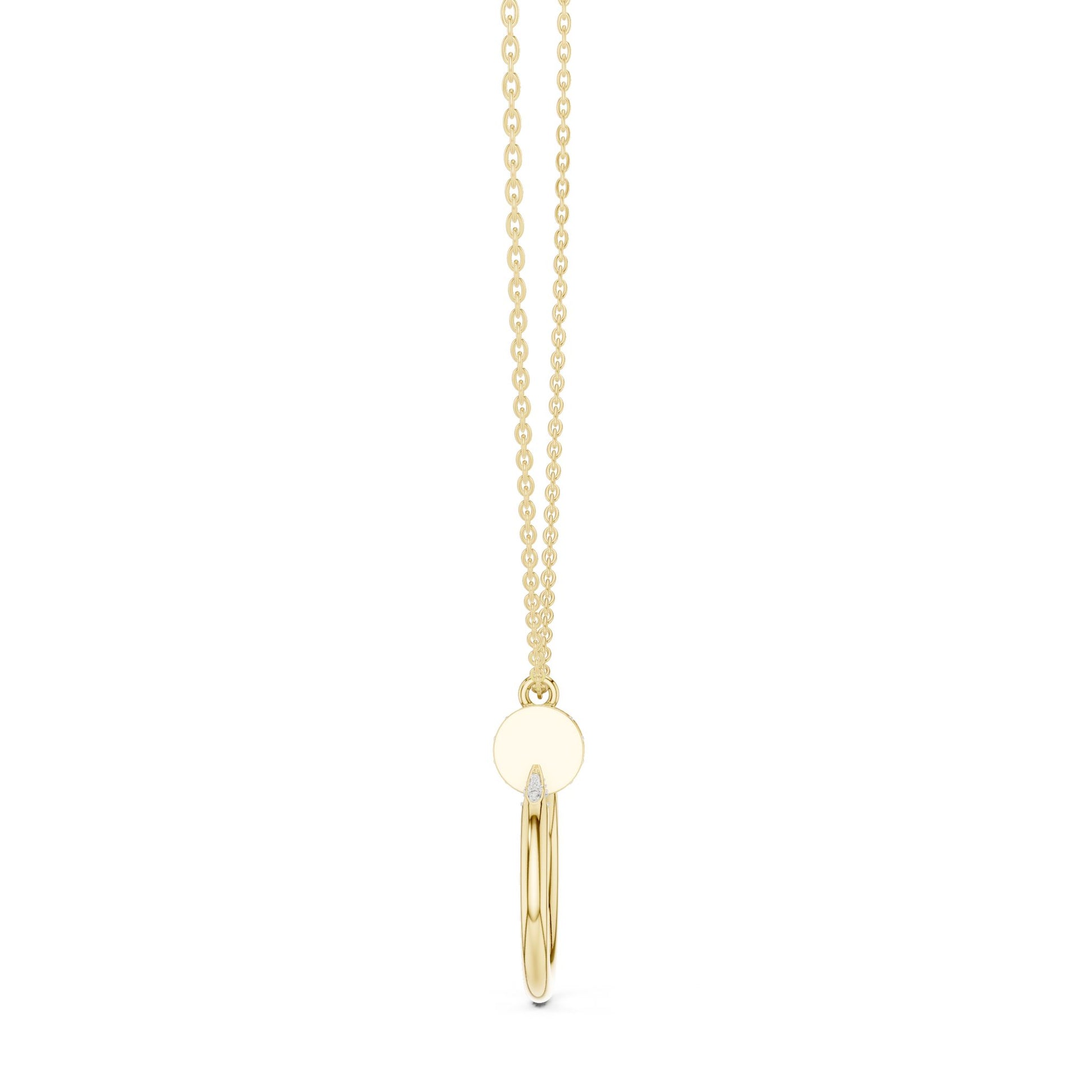 Round Lab Grown Diamond Pendant