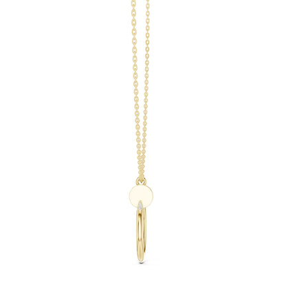 Round Lab Grown Diamond Pendant