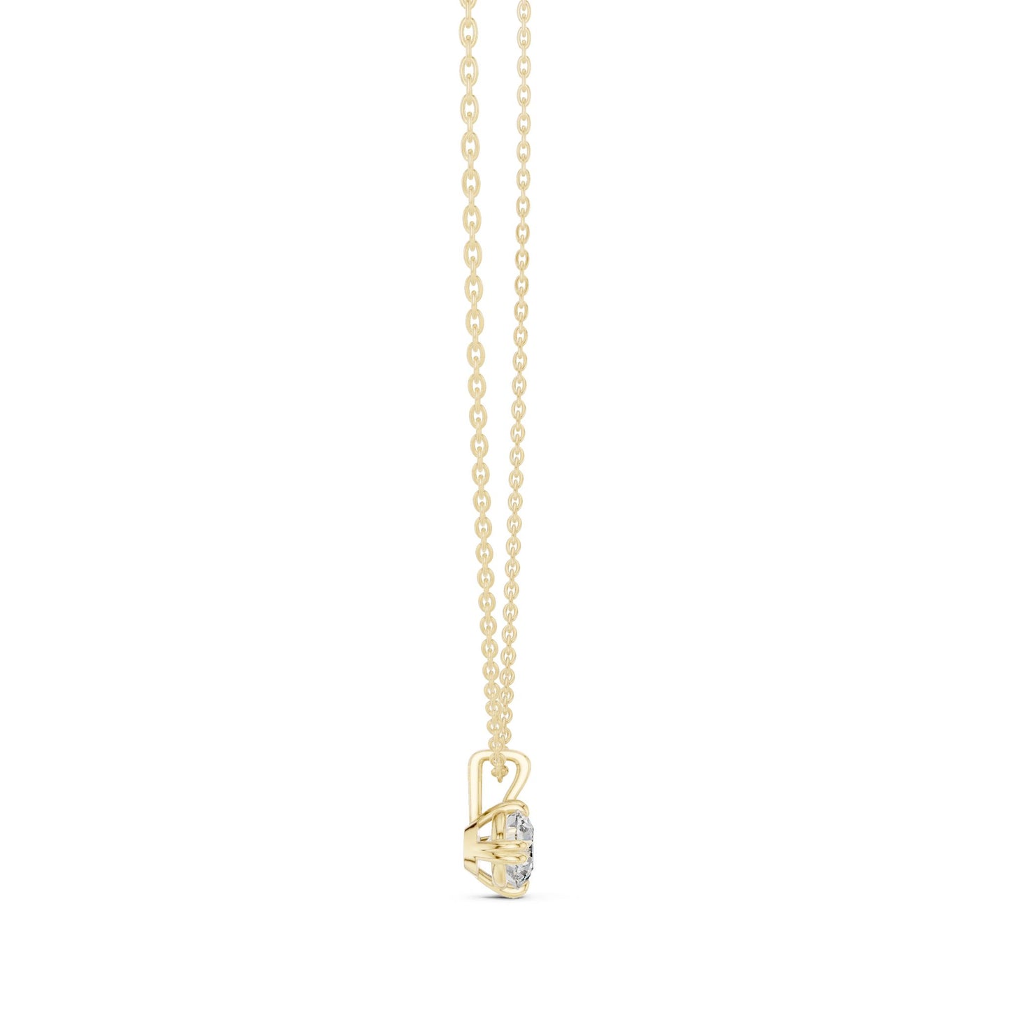 Round Lab Grown Diamond Pendant