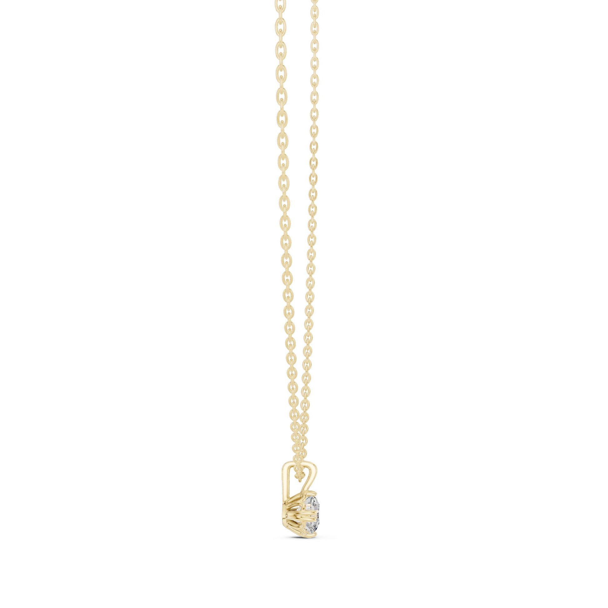 Round Lab Grown Diamond Pendant