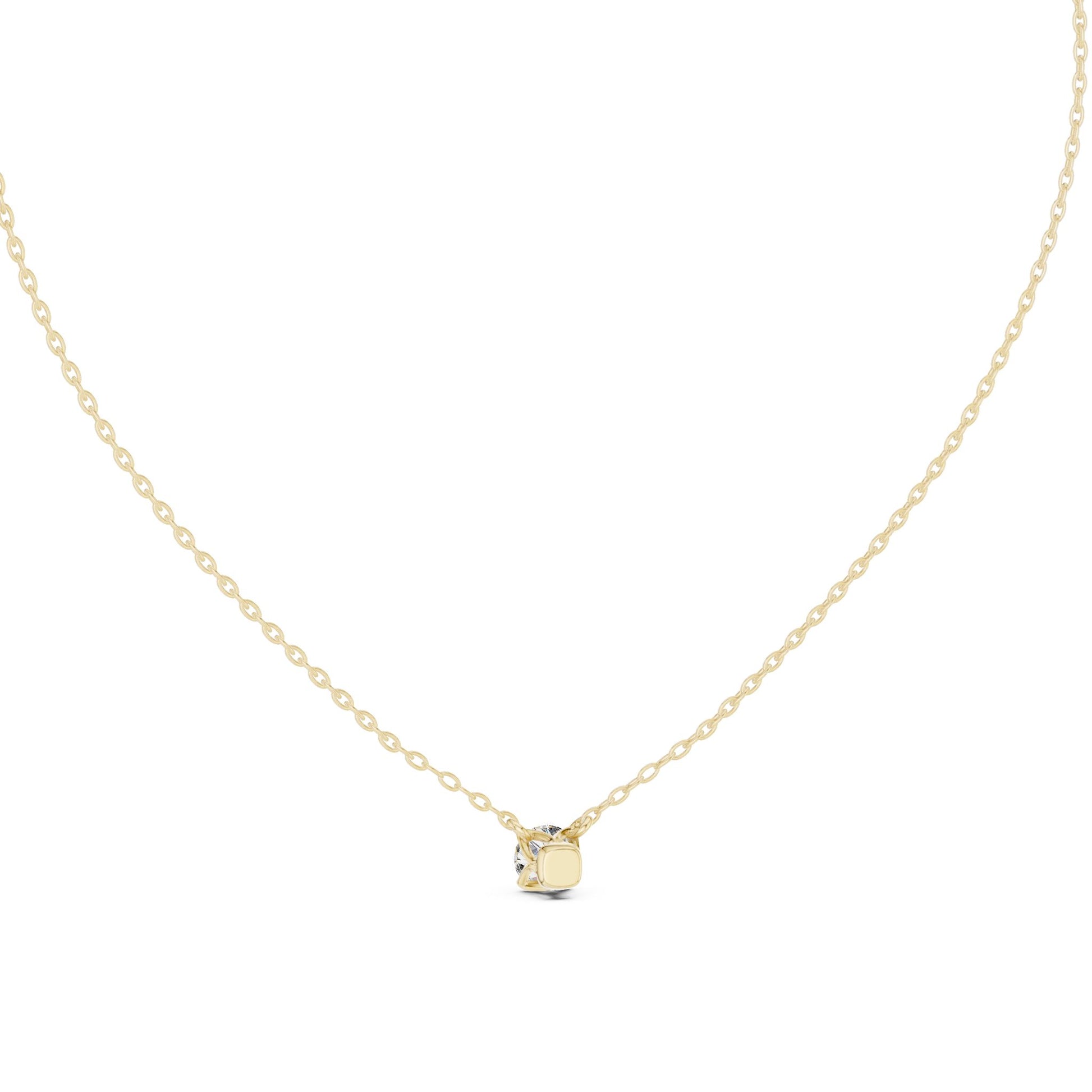 Round Lab Grown Diamond Pendant