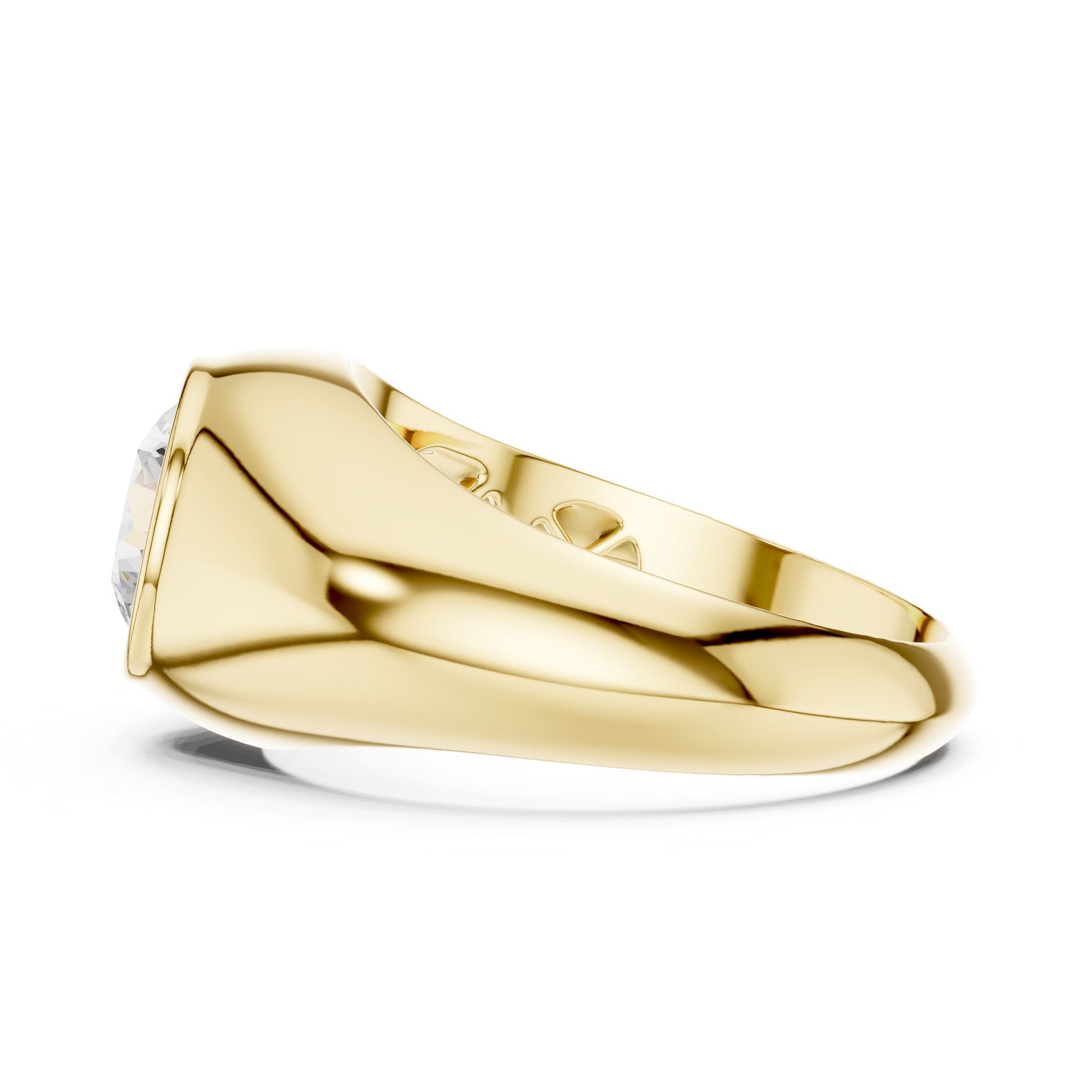 Men's Round Lab Grown Diamond Ring