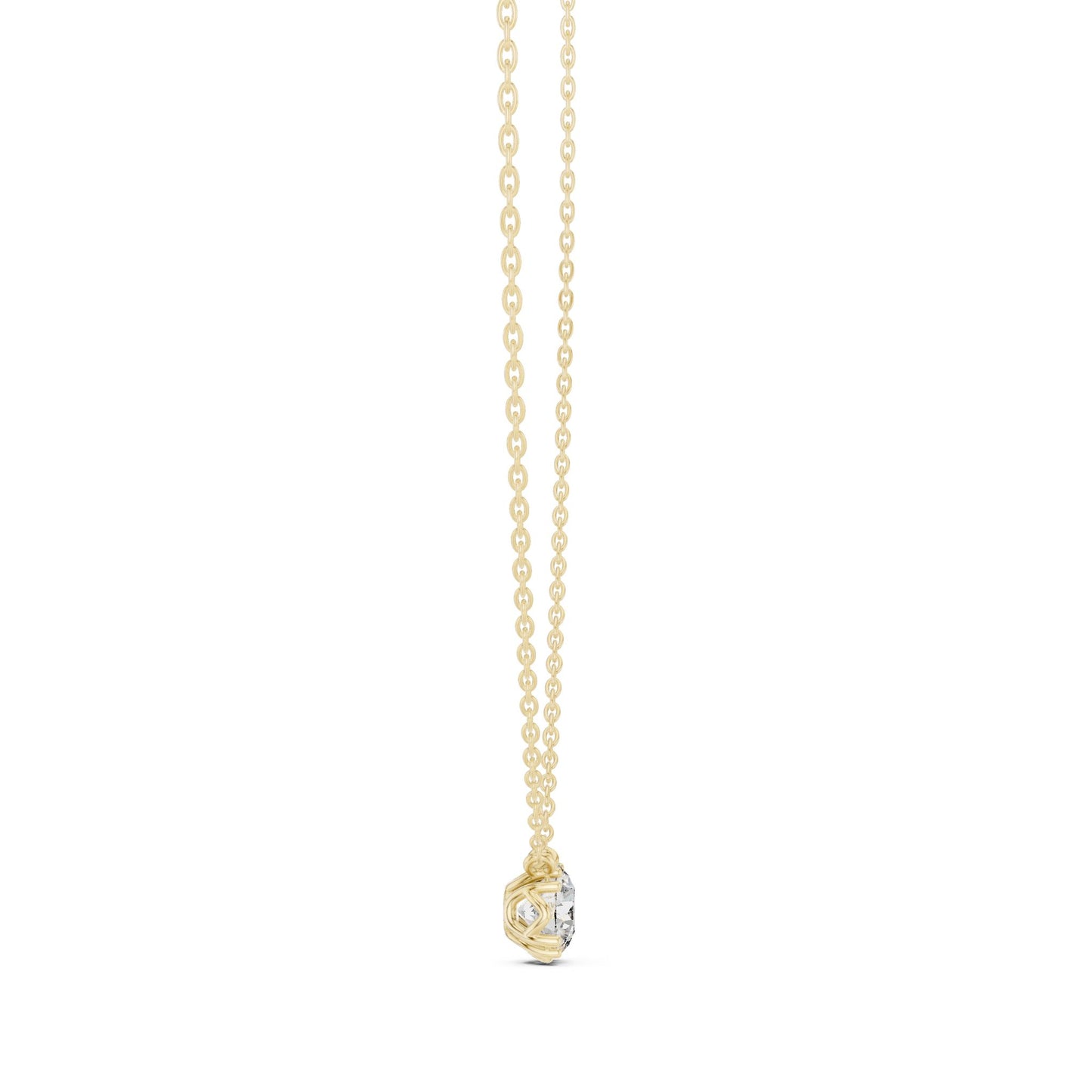 Round Lab Grown Diamond Pendant
