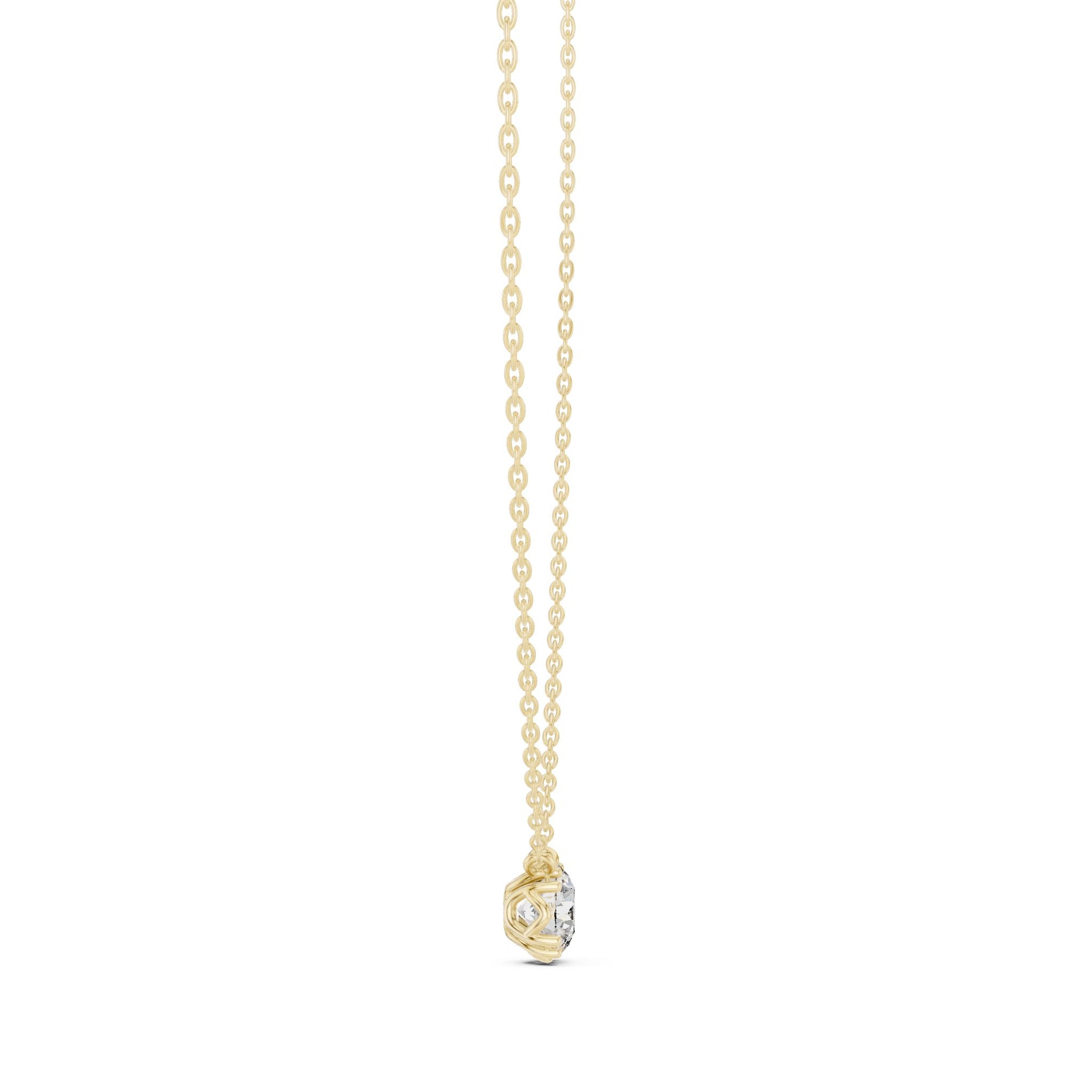 Round Lab Grown Diamond Pendant