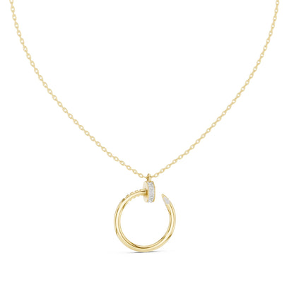 Round Lab Grown Diamond Pendant