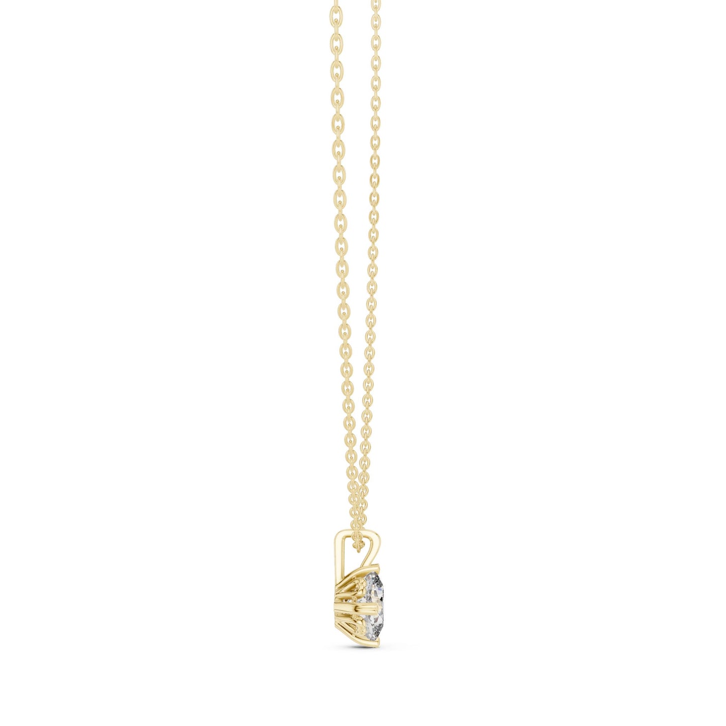 Round Lab Grown Diamond Pendant