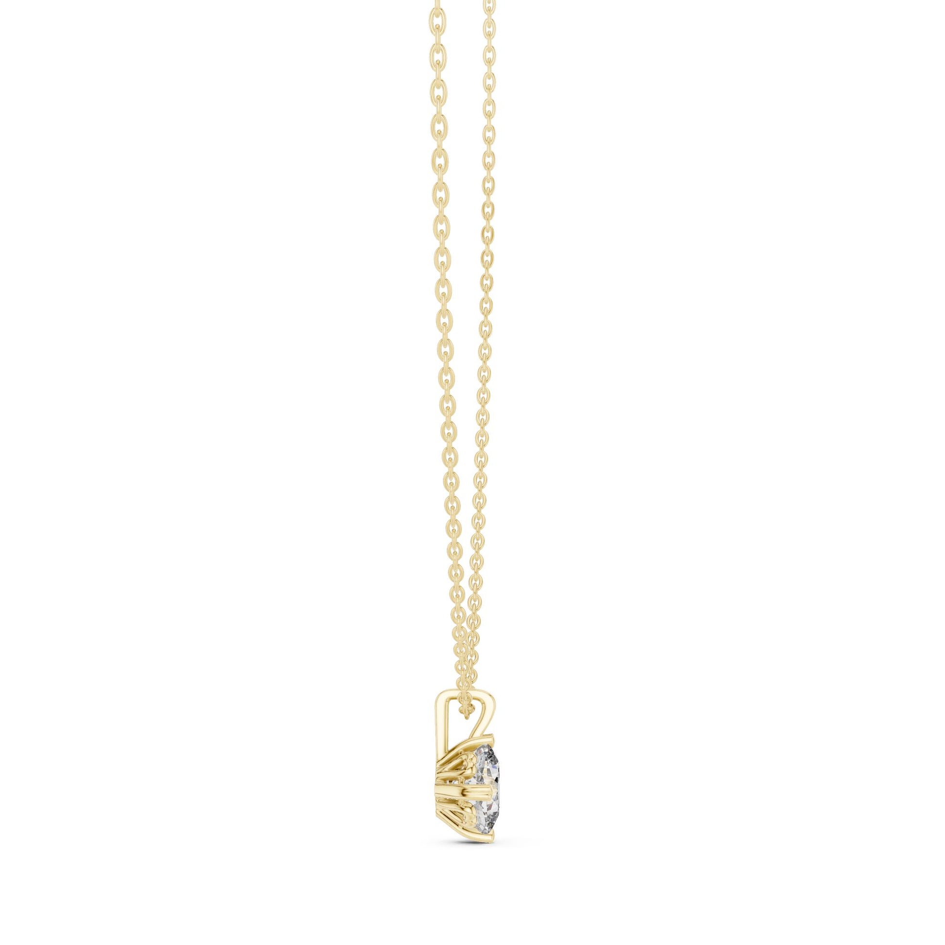 Round Lab Grown Diamond Pendant