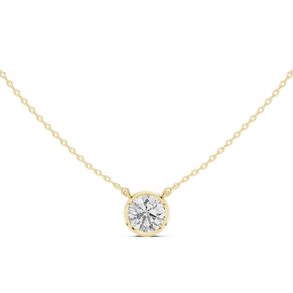 Round Lab Grown Diamond Pendant