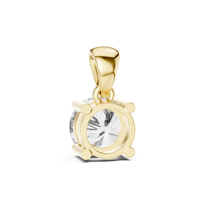 Round Lab Grown Diamond Pendant