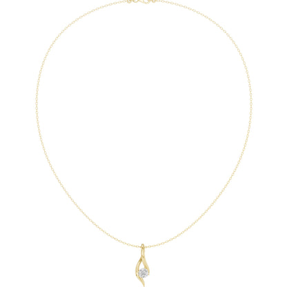 Round Lab Grown Diamond Pendant