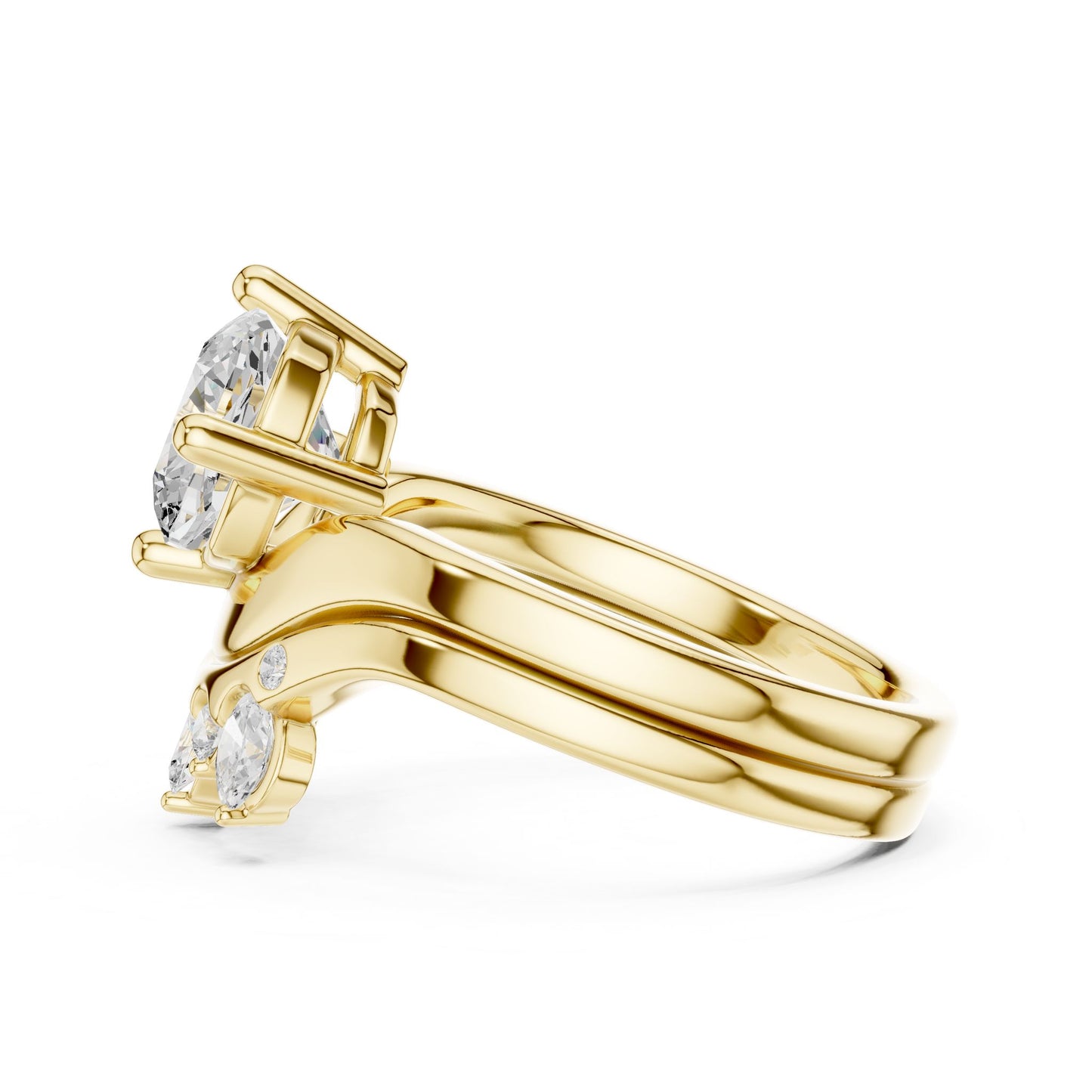 Round Lab Grown Diamond Solitaire Engagement Ring