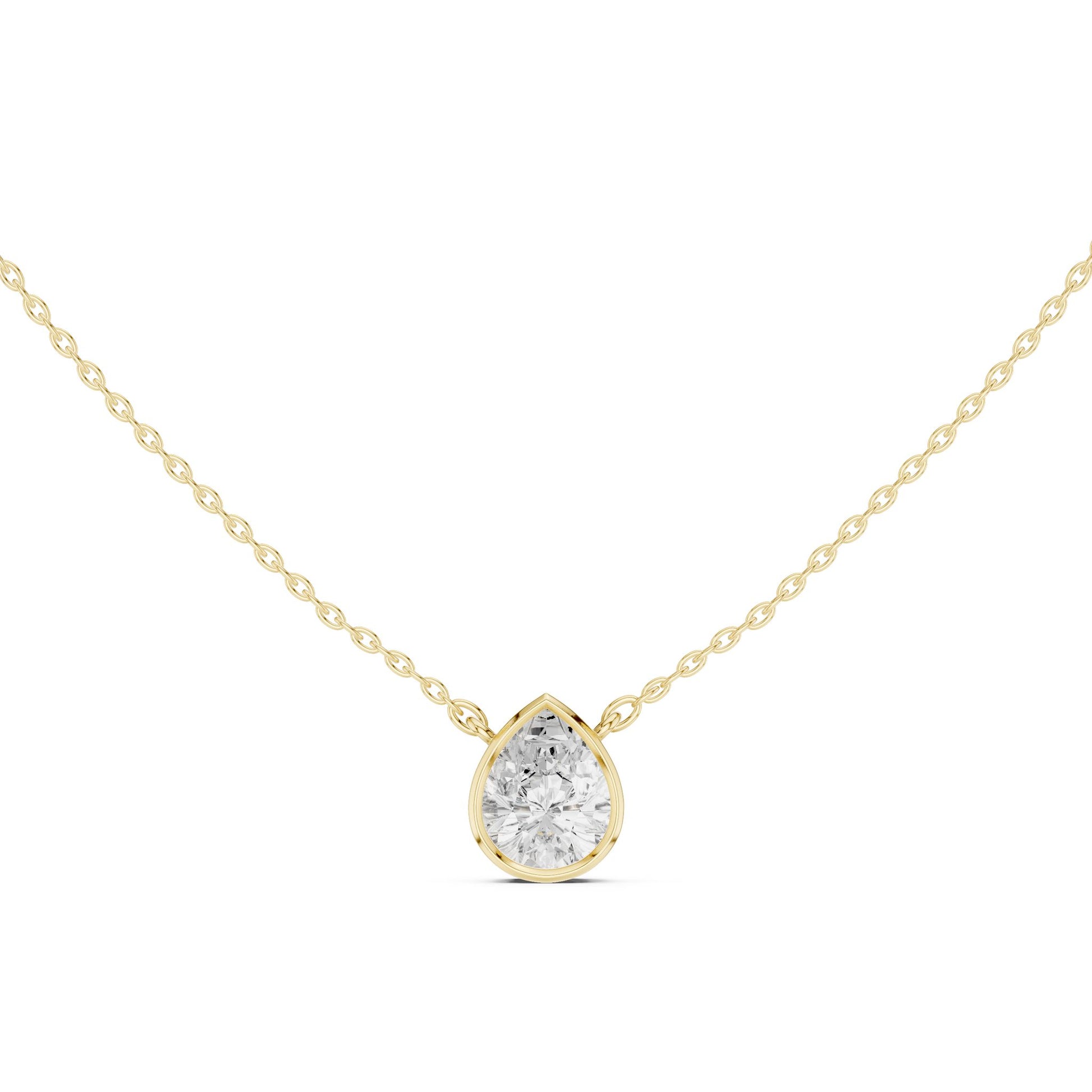 Round Lab Grown Diamond Pendant