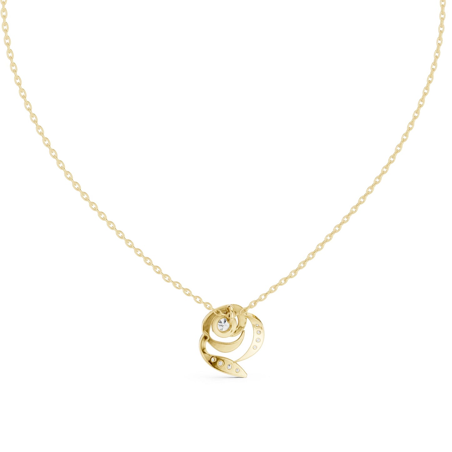 Round Lab Grown Diamond Pendant