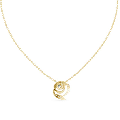 Round Lab Grown Diamond Pendant