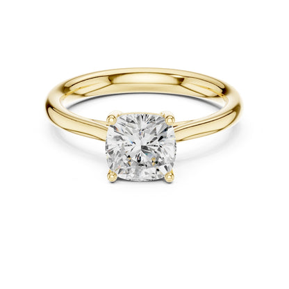 Round Lab Grown Diamond Solitaire Engagement Ring