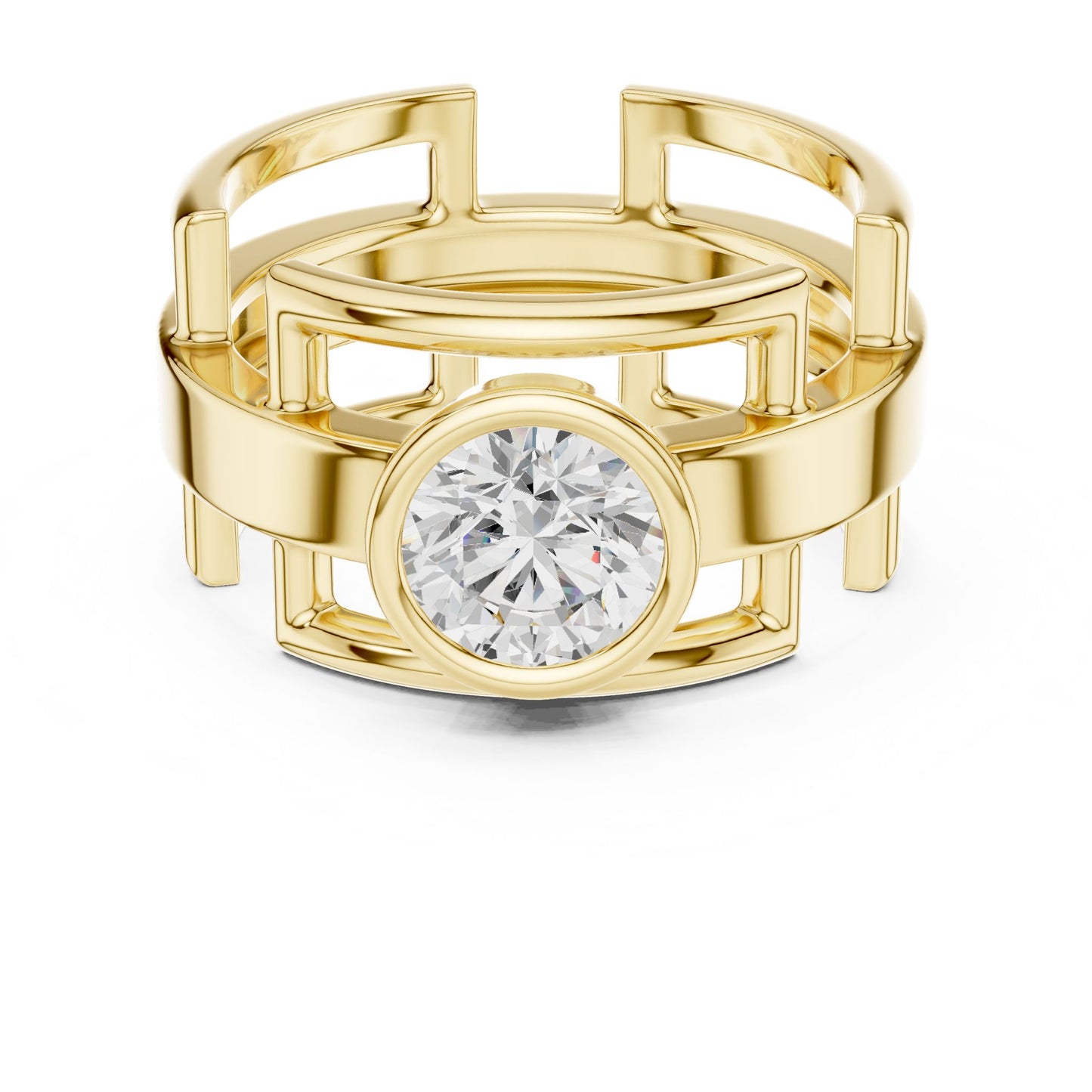 Men's Round Lab Grown Diamond Ring