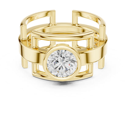 Men's Round Lab Grown Diamond Ring