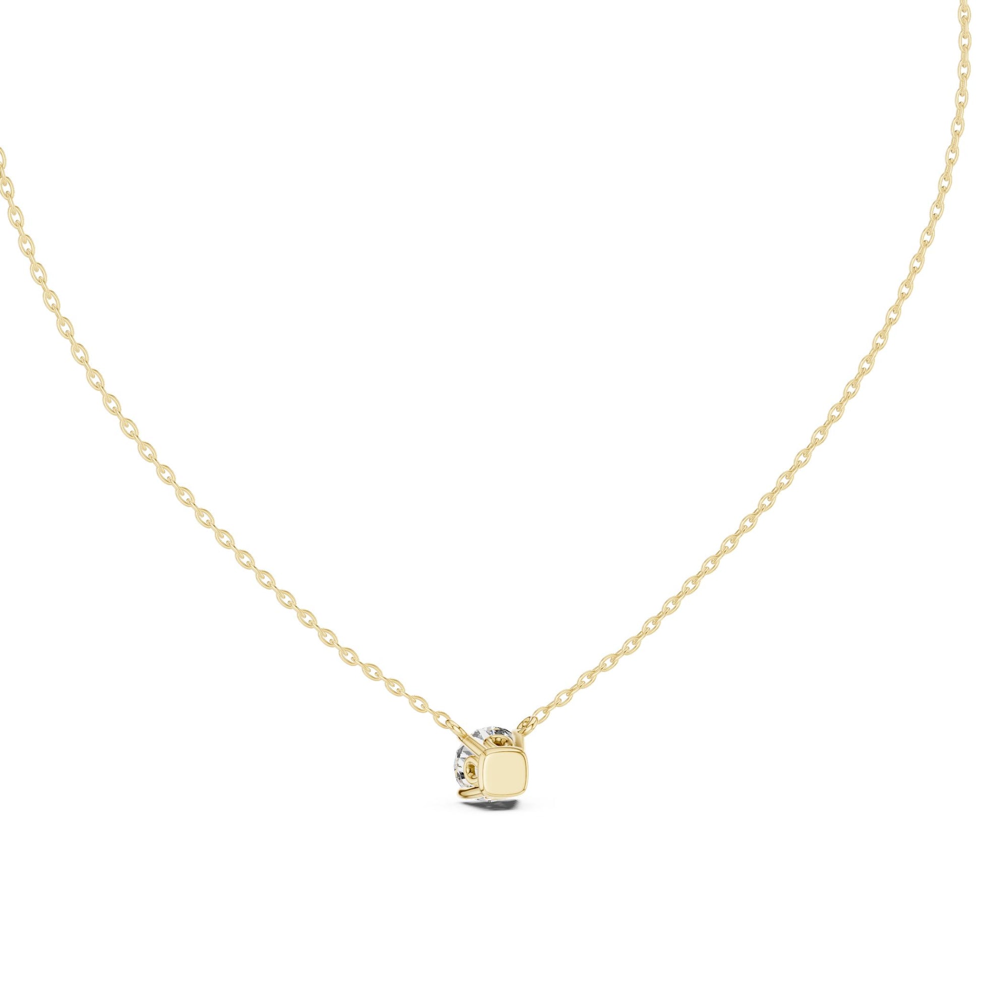 Round Lab Grown Diamond Pendant