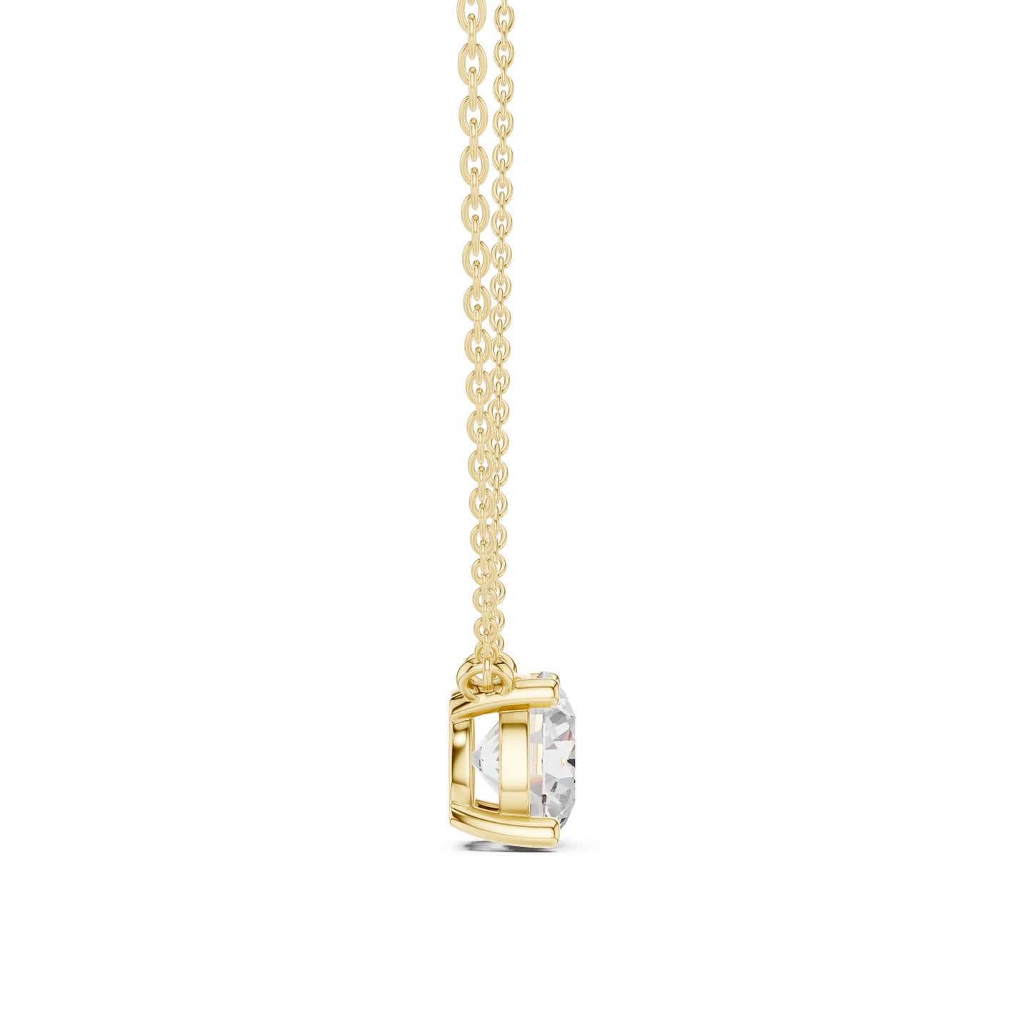 Round Lab Grown Diamond Pendant