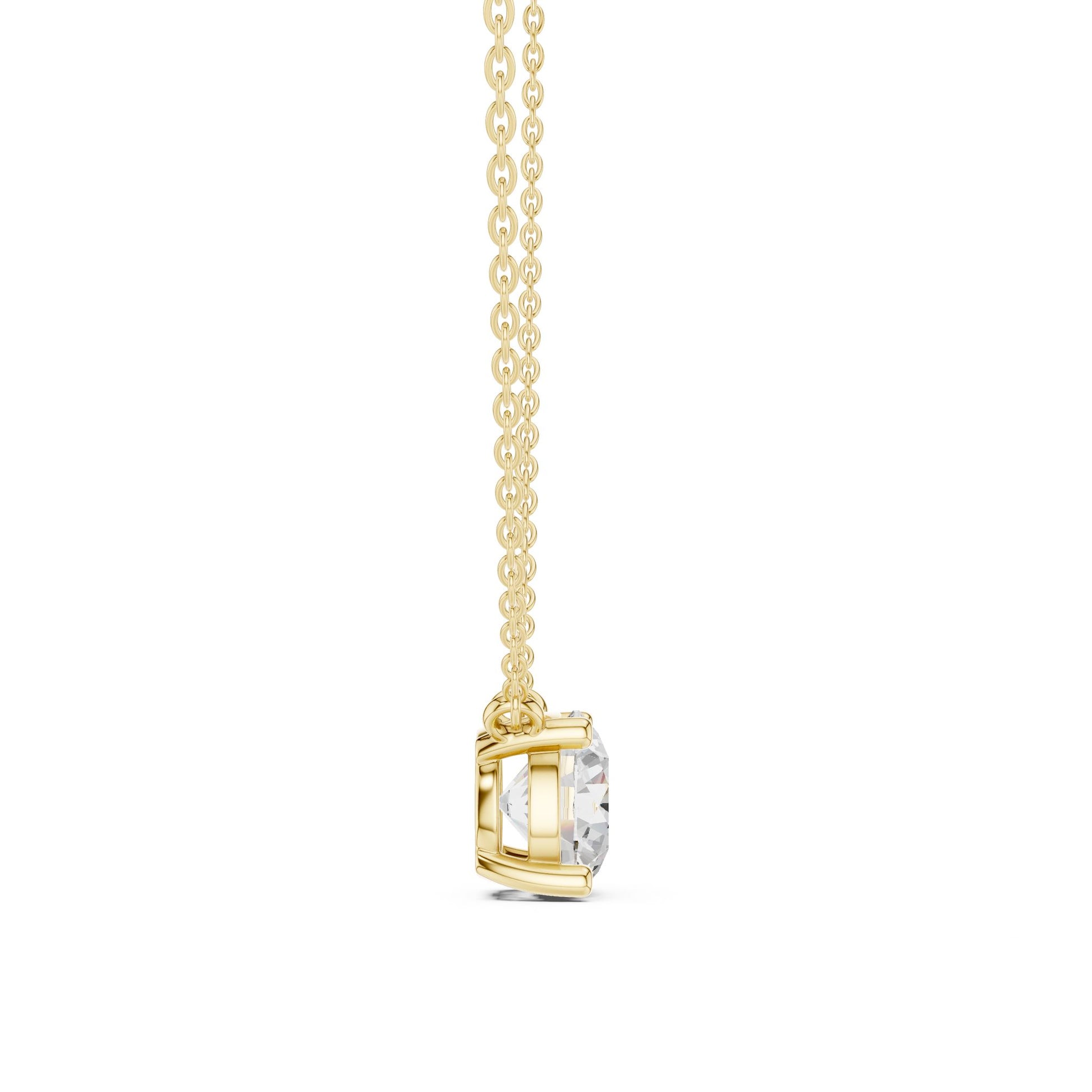 Round Lab Grown Diamond Pendant